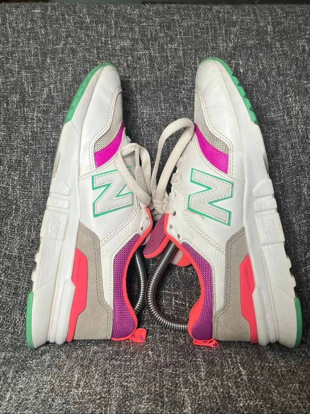 New Balance 997H Womens Size 6.5 White Pink Purple Mint Green Sneakers